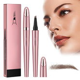2024 New Magic Eyebrow Pencil, 3D Waterproof Microblading Eyebrow Pencil Contouring Pen, Long-Lasting Natural Fine Stroke Eyebrow Pencil with 4 Micro-Fork Tip for women Makeup (2, Dark Brown)